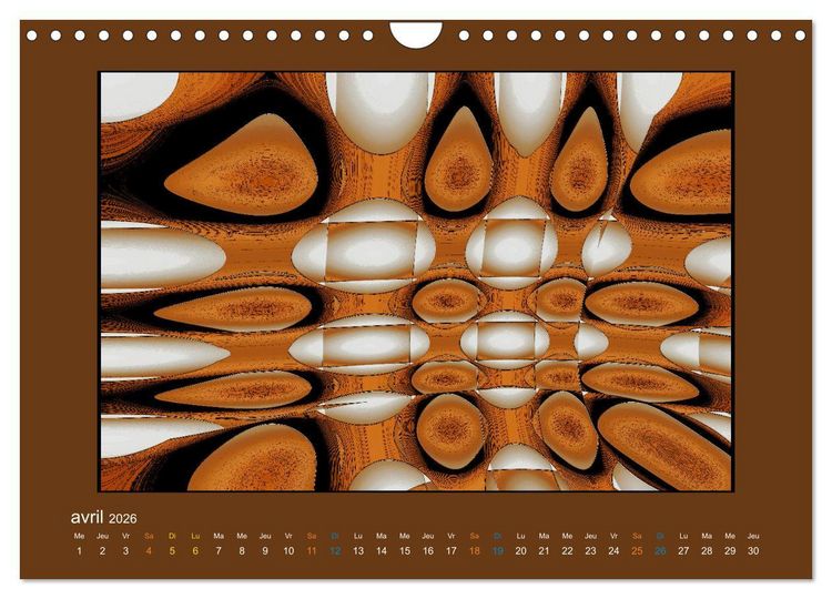 Produktbild: L'&acirc;me sauvage de l'abstrait (Calendrier mural 2026 DIN A4 vertical), CALVENDO calendrier mensuel