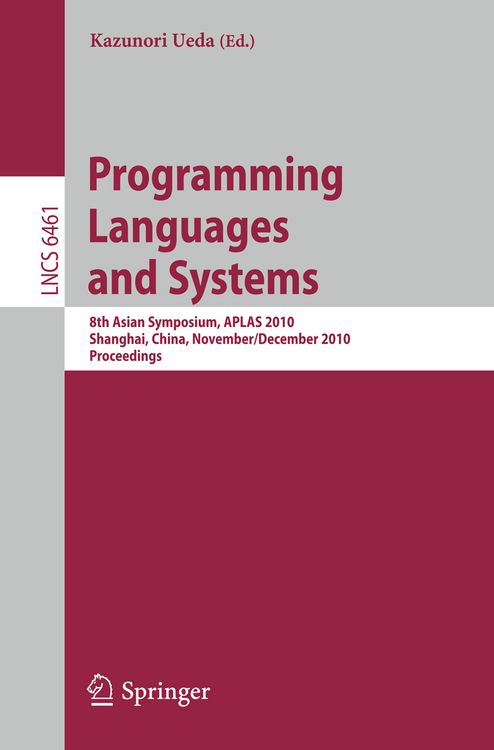 Produktbild: Programming Languages and Systems