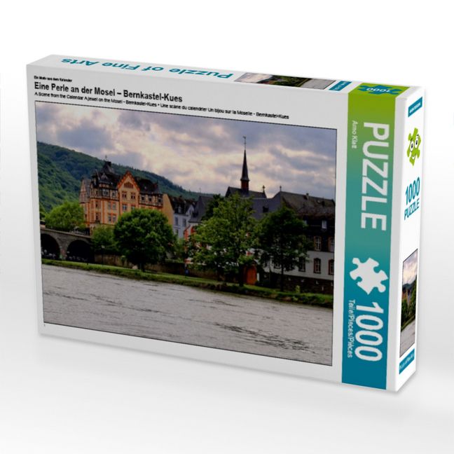 Produktbild: CALVENDO Puzzle Ein Motiv aus dem Kalender Eine Perle an der Mosel - Bernkastel-Kues | 1000 Teile Lege-Gr&ouml;&szlig;e 64x48cm Foto-Puzzle f&uuml;r gl&uuml;ckliche Stunden