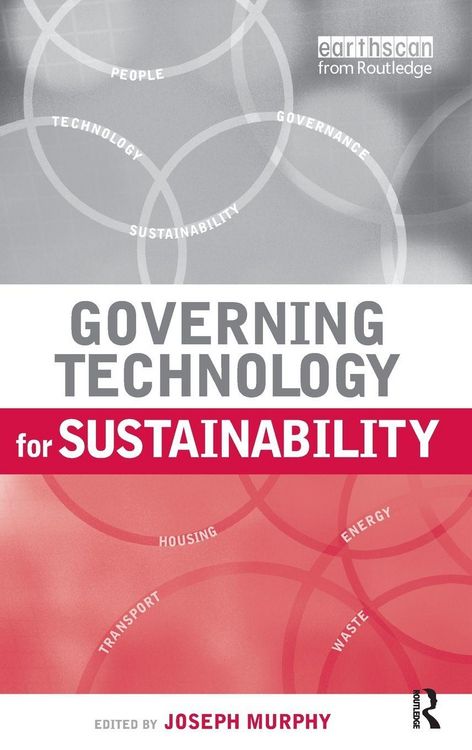 Produktbild: Governing Technology for Sustainability