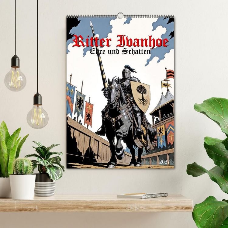Produktbild: Ritter Ivanhoe, Ehre und Schatten (Wandkalender 2027 DIN A2 hoch), CALVENDO Monatskalender