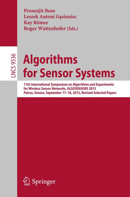 Produktbild: Algorithms for Sensor Systems