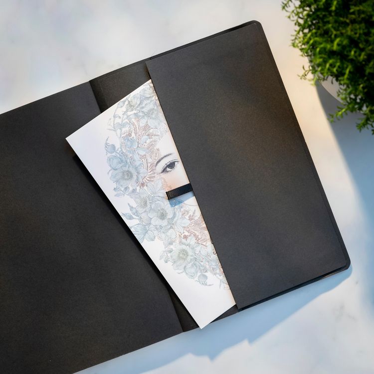 Produktbild: Burde Notizbuch Deluxe A5 schwarz