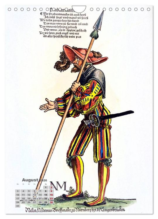 Produktbild: Landsknechte und Soldaten: Historische Uniformen (Wandkalender 2026 DIN A4 hoch), CALVENDO Monatskalender