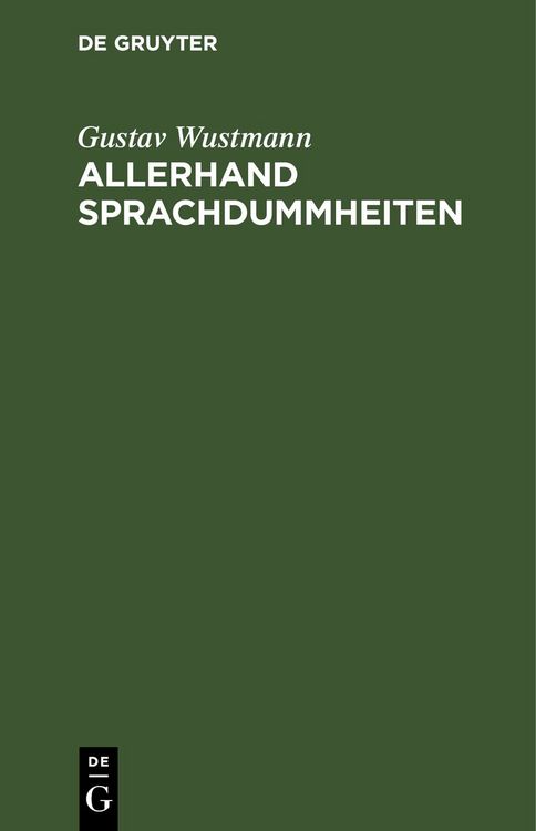 Produktbild: Allerhand Sprachdummheiten