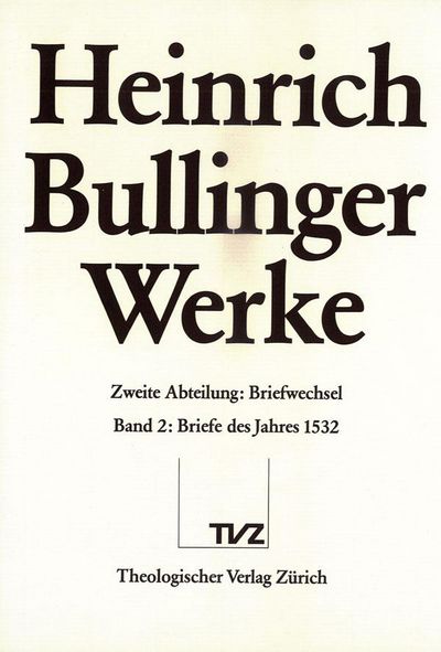 Produktbild: Bullinger, Heinrich: Werke