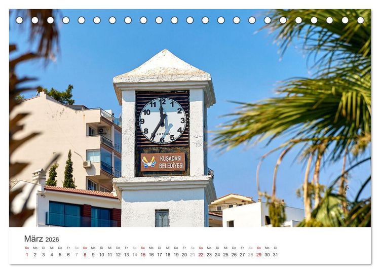 Produktbild: Urlaub in Kusadasi - Sonne, Strand und Kultur in der T&uuml;rkei (Tischkalender 2026 DIN A5 quer), CALVENDO Monatskalender