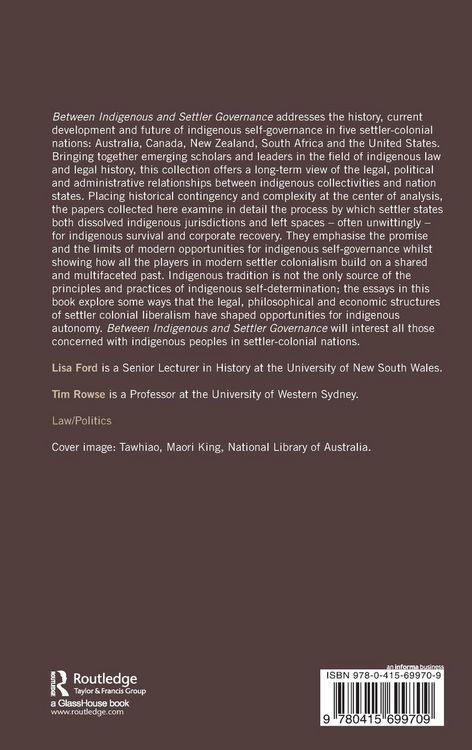 Produktbild: Between Indigenous and Settler Governance
