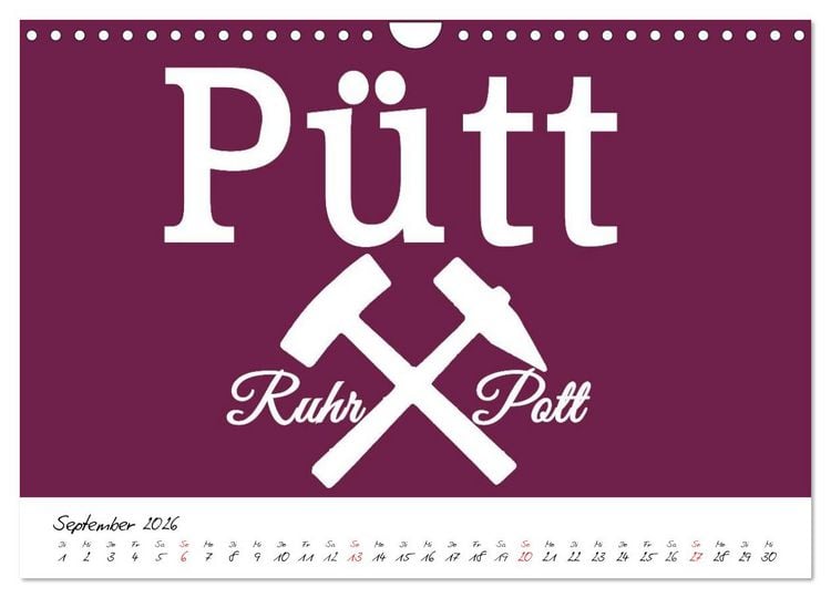 Produktbild: Ruhrpott Vokabeln (Wandkalender 2026 DIN A4 quer), CALVENDO Monatskalender