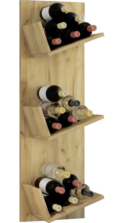 Produktbild: Holz Weinregal Wandregal Flaschen Wein Vinosi