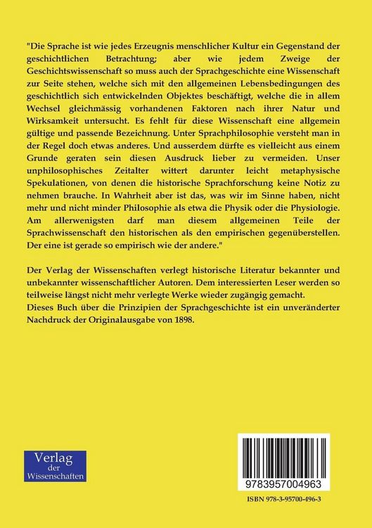 Produktbild: Prinzipien der Sprachgeschichte