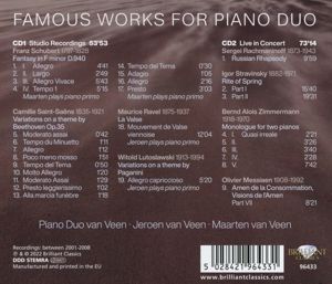 Produktbild: Famous Works For Piano Duo