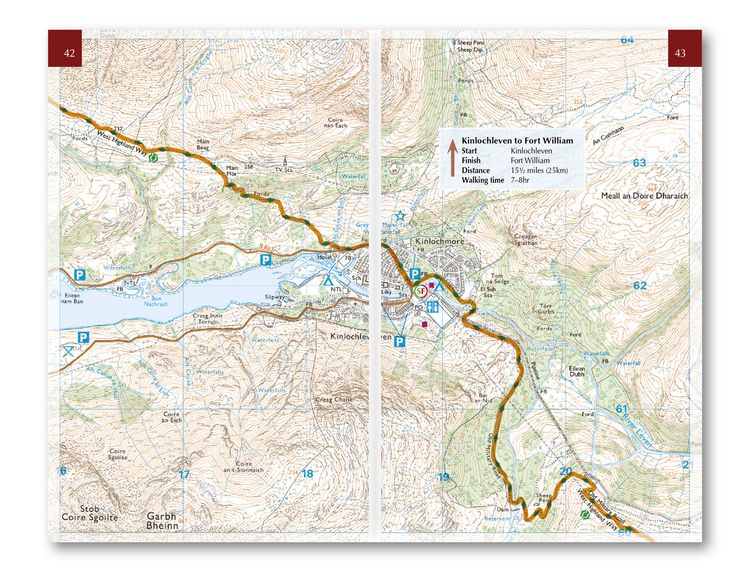 Produktbild: West Highland Way Map Booklet