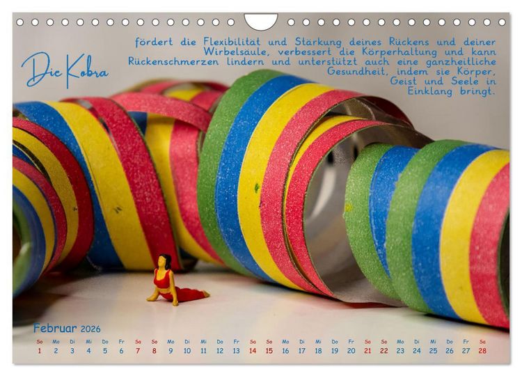 Produktbild: Yoga - Kleine Figur, gro&szlig;e Wirkung (Wandkalender 2026 DIN A4 quer), CALVENDO Monatskalender