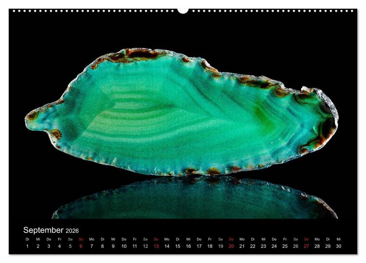 Produktbild: Leuchtende Achate (hochwertiger Premium Wandkalender 2026 DIN A2 quer), Kunstdruck in Hochglanz