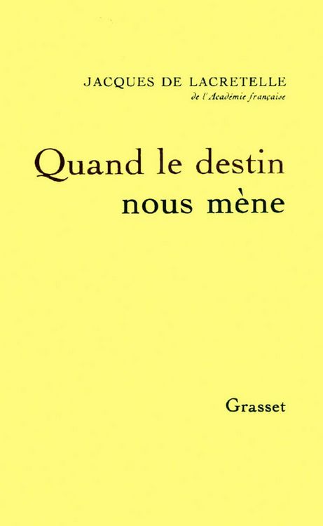 Produktbild: Quand le destin nous m&egrave;ne