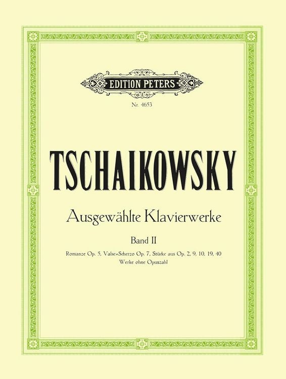 Produktbild: Tchaikovsky, P: Selected Piano Works -- Opp. 5, 7 & Pieces f