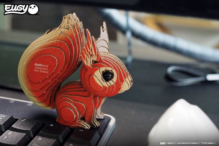 Produktbild: EUGY - 3D Bastelset Eichh&ouml;rnchen