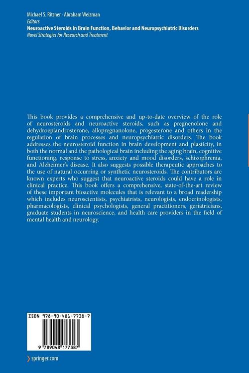 Produktbild: Neuroactive Steroids in Brain Function, Behavior and Neuropsychiatric Disorders