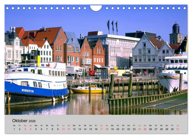 Produktbild: Schleswig-Holstein, Urlaubsland zwischen Nord- und Ostsee (Wandkalender 2026 DIN A4 quer), CALVENDO Monatskalender