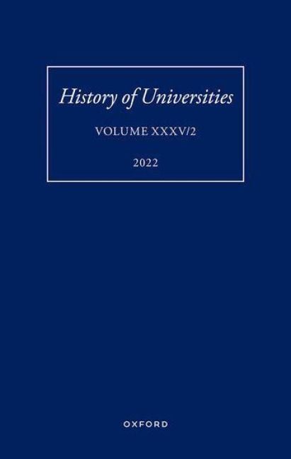 Produktbild: History of Universities: Volume XXXV / 2