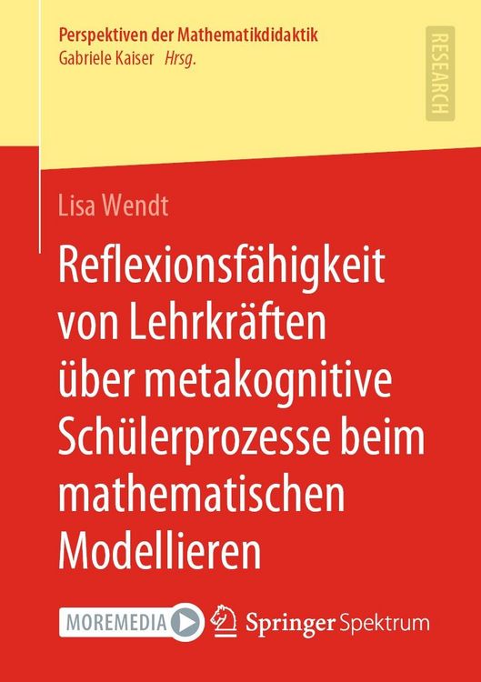 Produktbild: Reflexionsf&auml;higkeit von Lehrkr&auml;ften &uuml;ber metakognitive Sch&uuml;lerprozesse beim mathematischen Modellieren
