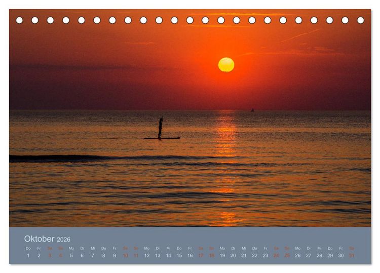 Produktbild: Tag am Meer (Tischkalender 2026 DIN A5 quer), CALVENDO Monatskalender