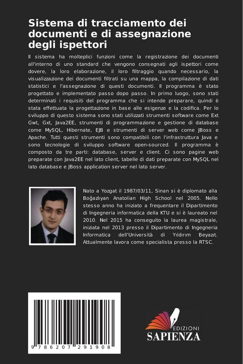 Produktbild: Sistema di tracciamento dei documenti e di assegnazione degli ispettori