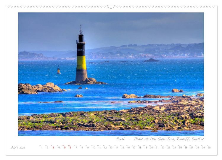 Produktbild: Sehnsucht Bretagne - Breizh (Wandkalender 2026 DIN A2 quer), CALVENDO Monatskalender