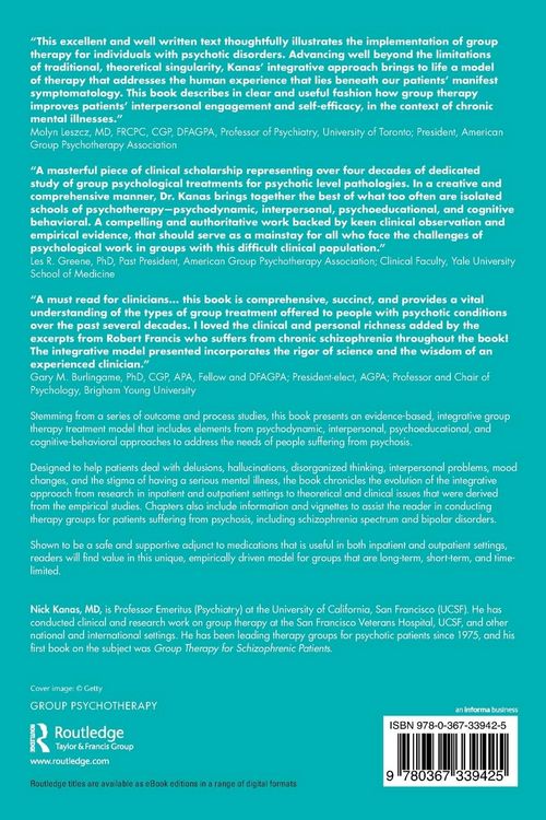Produktbild: Integrative Group Therapy for Psychosis