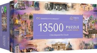 Produktbild: UFT Puzzle 13500 - St&auml;dte jenseits der Wolken