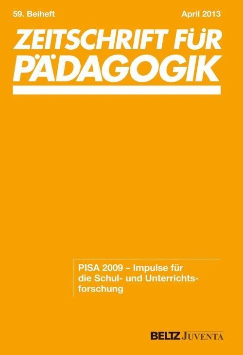 Produktbild: PISA 2009 - Impulse f&uuml;r die Schul- und Unterrichtsforschung