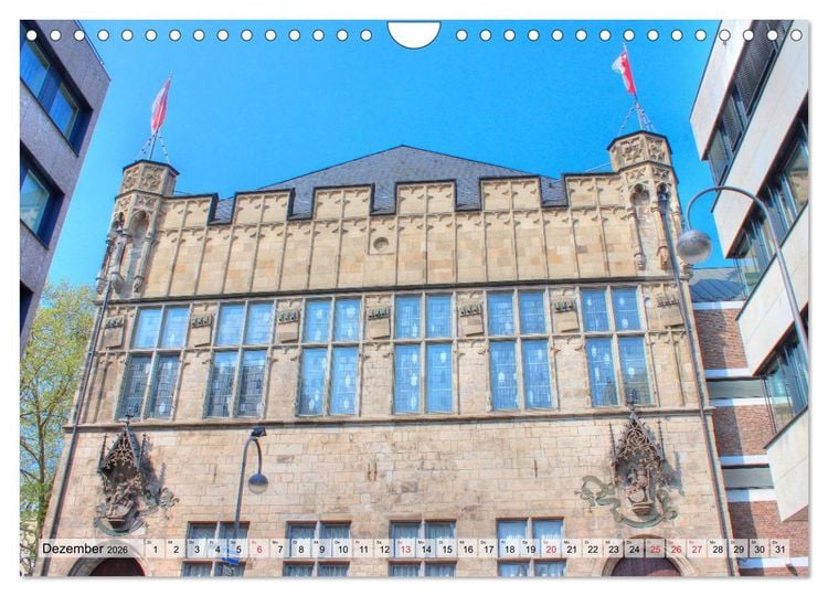 Produktbild: Altes K&ouml;ln - Denkm&auml;ler und Historische Bauten (Wandkalender 2026 DIN A4 quer), CALVENDO Monatskalender
