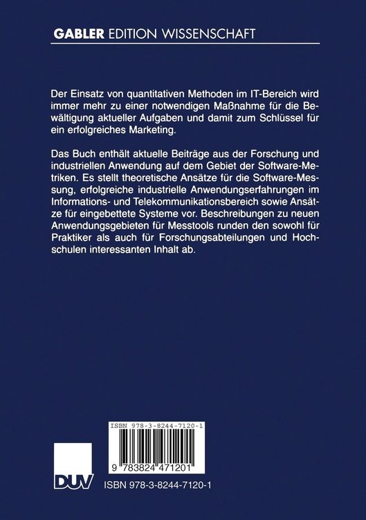 Produktbild: Software-Metriken