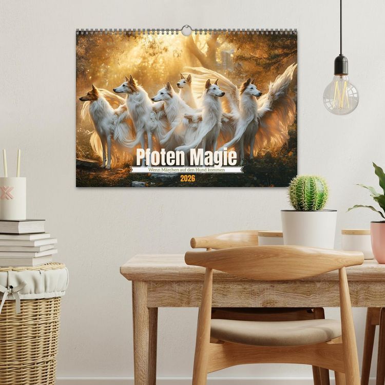 Produktbild: Pfoten Magie (Wandkalender 2026 DIN A3 quer), CALVENDO Monatskalender