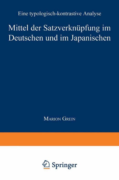 Produktbild: Mittel der Satzverkn&uuml;pfung im Deutschen und im Japanischen