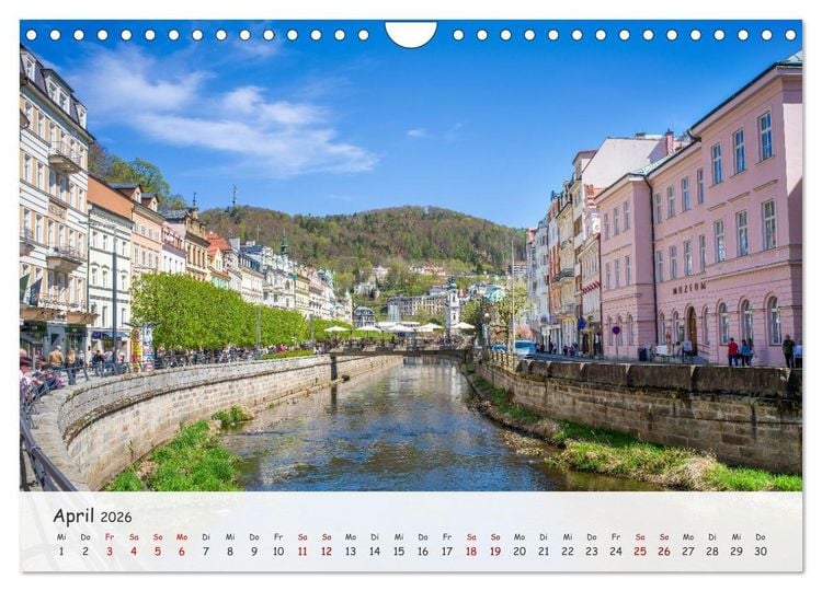 Produktbild: Karlsbad / Karlovy Vary - Kleinod im Westb&ouml;hmischen B&auml;derdreieck (Wandkalender 2026 DIN A4 quer), CALVENDO Monatskalender