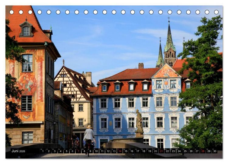 Produktbild: Bezauberndes Bamberg (Tischkalender 2026 DIN A5 quer), CALVENDO Monatskalender