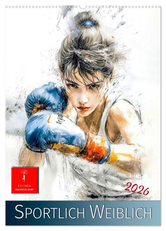 Produktbild: Sportlich Weiblich (Wandkalender 2026 DIN A2 hoch), CALVENDO Monatskalender