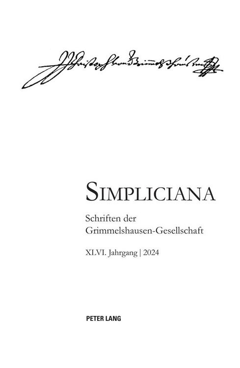Produktbild: Simpliciana XLVI (2024)