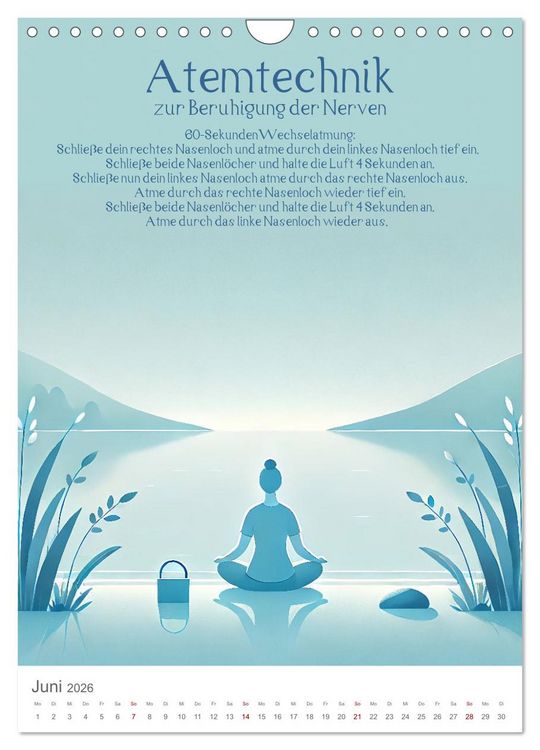 Produktbild: Dein Anti-Stress Kalender - Monatliche Inspirationen f&uuml;r mehr Entspannung (Wandkalender 2026 DIN A4 hoch), CALVENDO Monatskalender