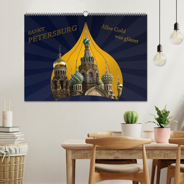 Produktbild: St. Petersburg - Alles Gold was gl&auml;nzt (Wandkalender 2027 DIN A2 quer), CALVENDO Monatskalender