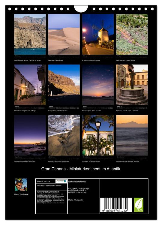 Produktbild: Gran Canaria - Miniaturkontinent im Atlantik (Wandkalender 2026 DIN A4 hoch), CALVENDO Monatskalender