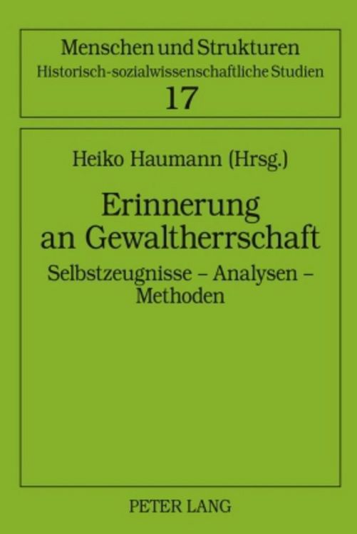 Produktbild: Erinnerung an Gewaltherrschaft