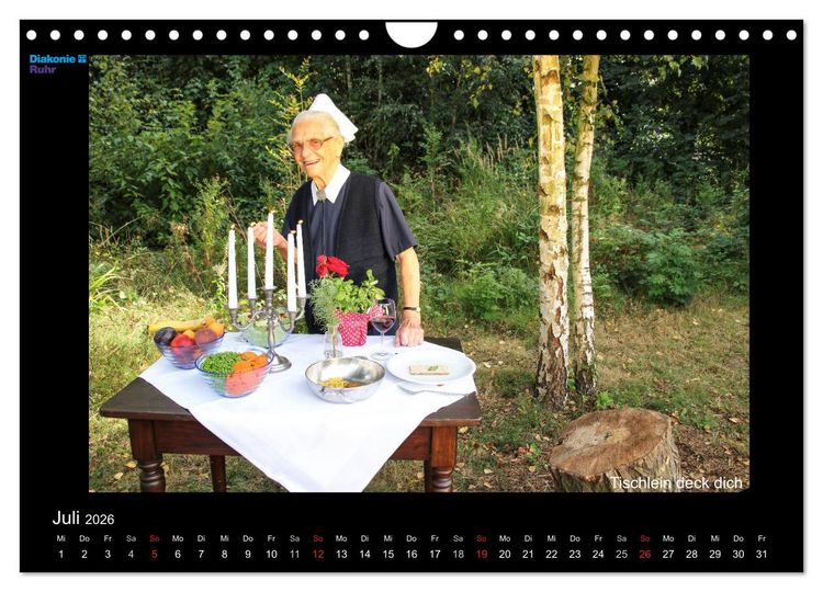 Produktbild: "Sch&ouml;nheit im Alter" - die Feierabendh&auml;user zu Gast im M&auml;rchenland der Br&uuml;der Grimm (Wandkalender 2026 DIN A4 quer), CALVENDO Monatskalender