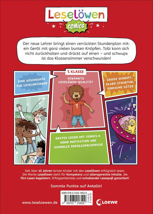 Produktbild: Lesel&ouml;wen Comics 1. Klasse - Der magische Stundenplan
