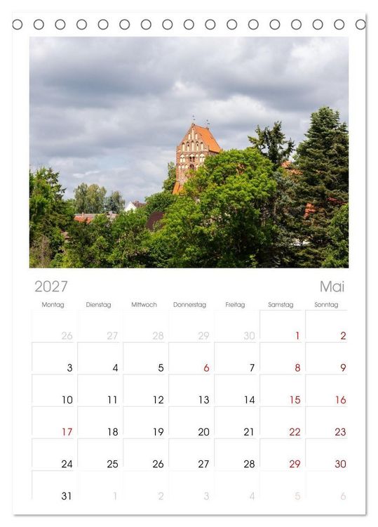 Produktbild: Tischplaner 2027 - Lychen - zwischen Wald und Seen (A5 Tischkalender zum Aufstellen) CALVENDO