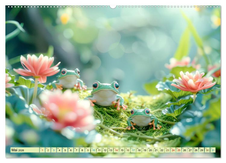 Produktbild: Eine Welt entz&uuml;ckend kleiner Tierchen (hochwertiger Premium Wandkalender 2026 DIN A2 quer), Kunstdruck in Hochglanz