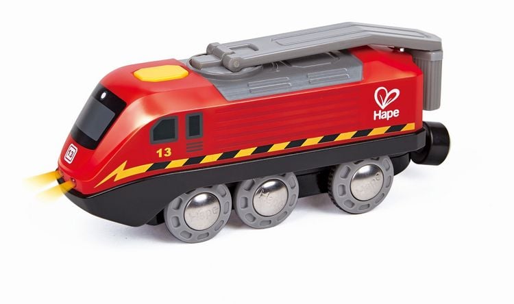 Produktbild: Hape E3761 - Zug mit Kurbelantrieb, Lok, Eisenbahn, Eisenbahnwelt