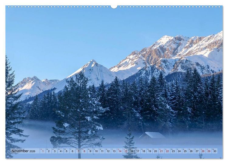 Produktbild: Schneeliebe (hochwertiger Premium Wandkalender 2026 DIN A2 quer), Kunstdruck in Hochglanz